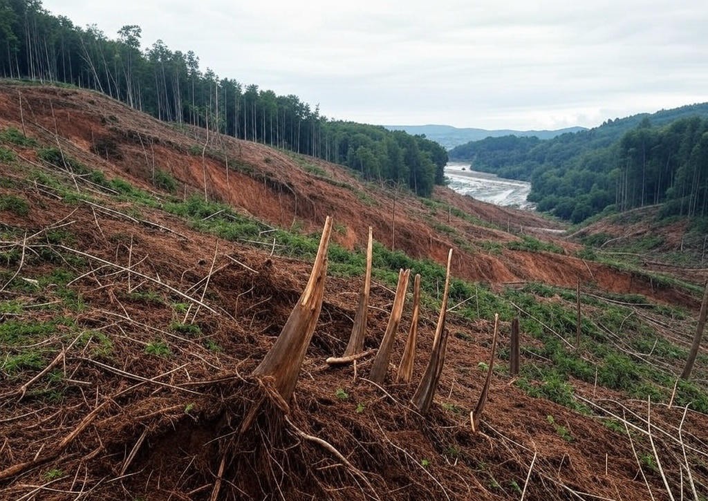 Forêt amazonienne rasée